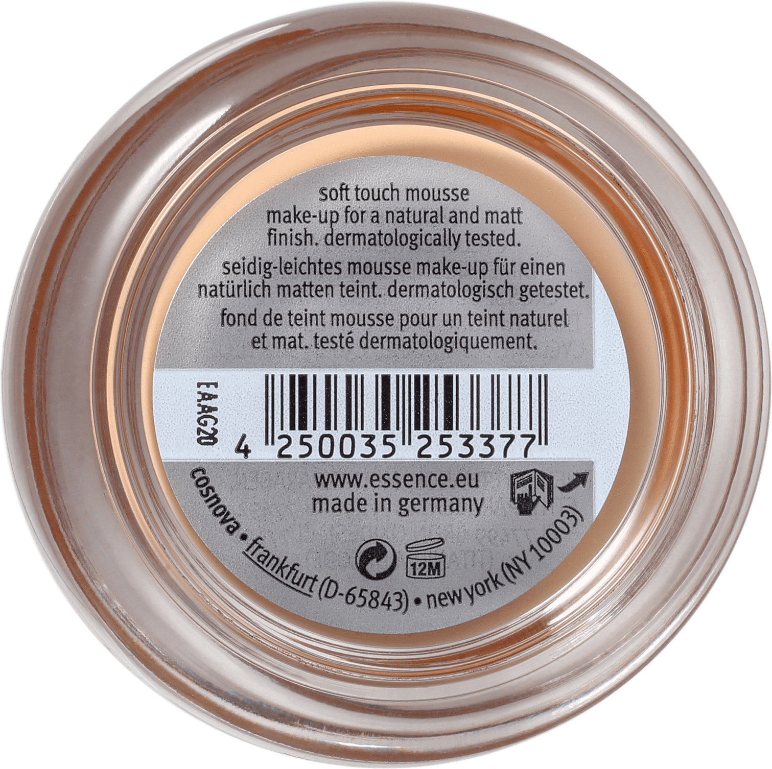 Essence Soft Touch Mousse 02 Matt Beige - Base Cremosa 16g