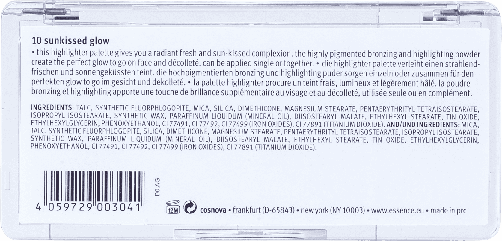 Essence Glow To Go - Paleta de Maquiagem 14g