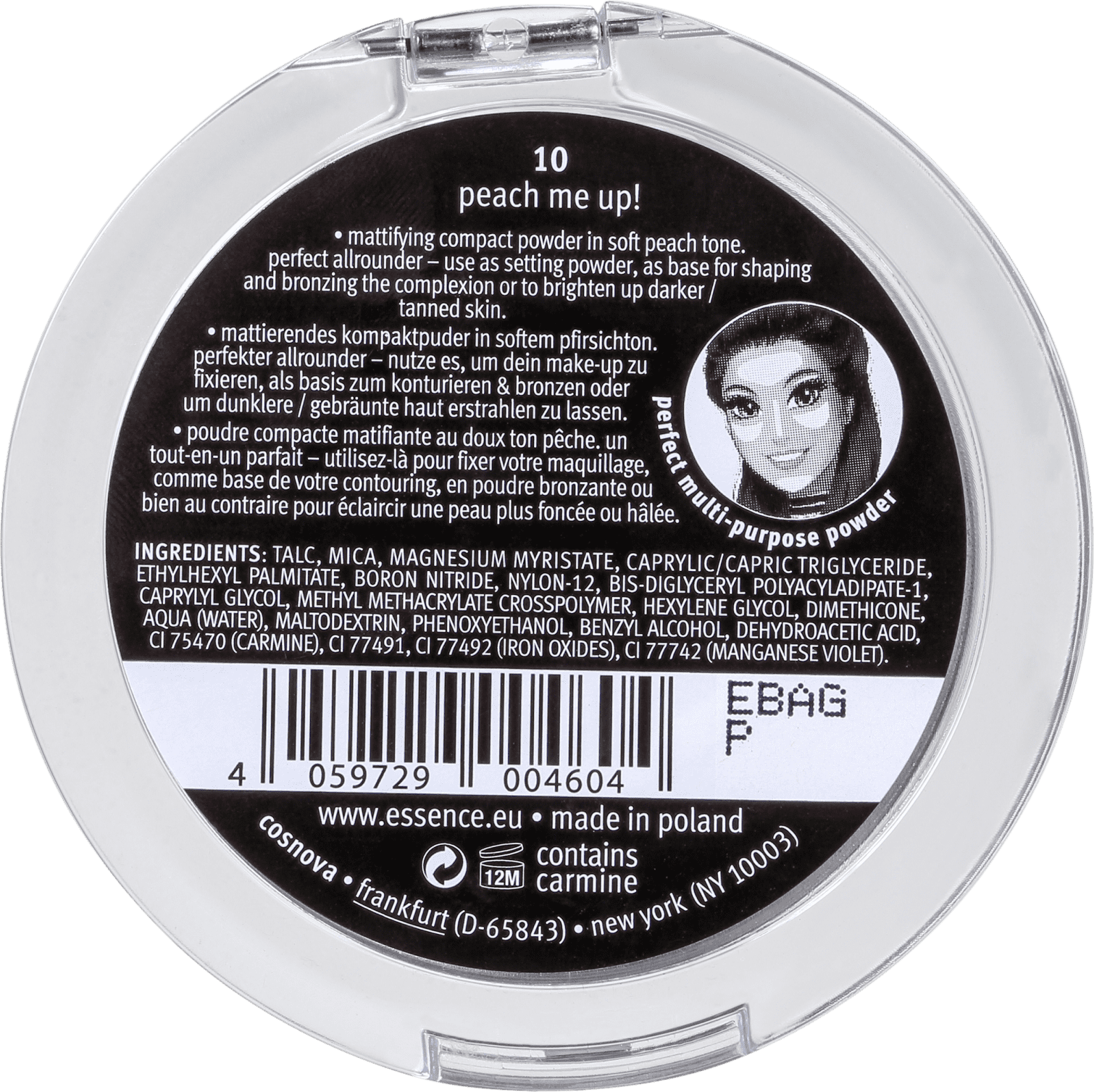 Essence Brighten Up! Pêssego - Pó Compacto 9g