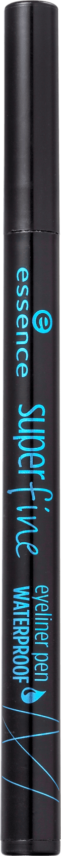 Essence Superfine 01 Deep Black Waterproof - Caneta Delineadora