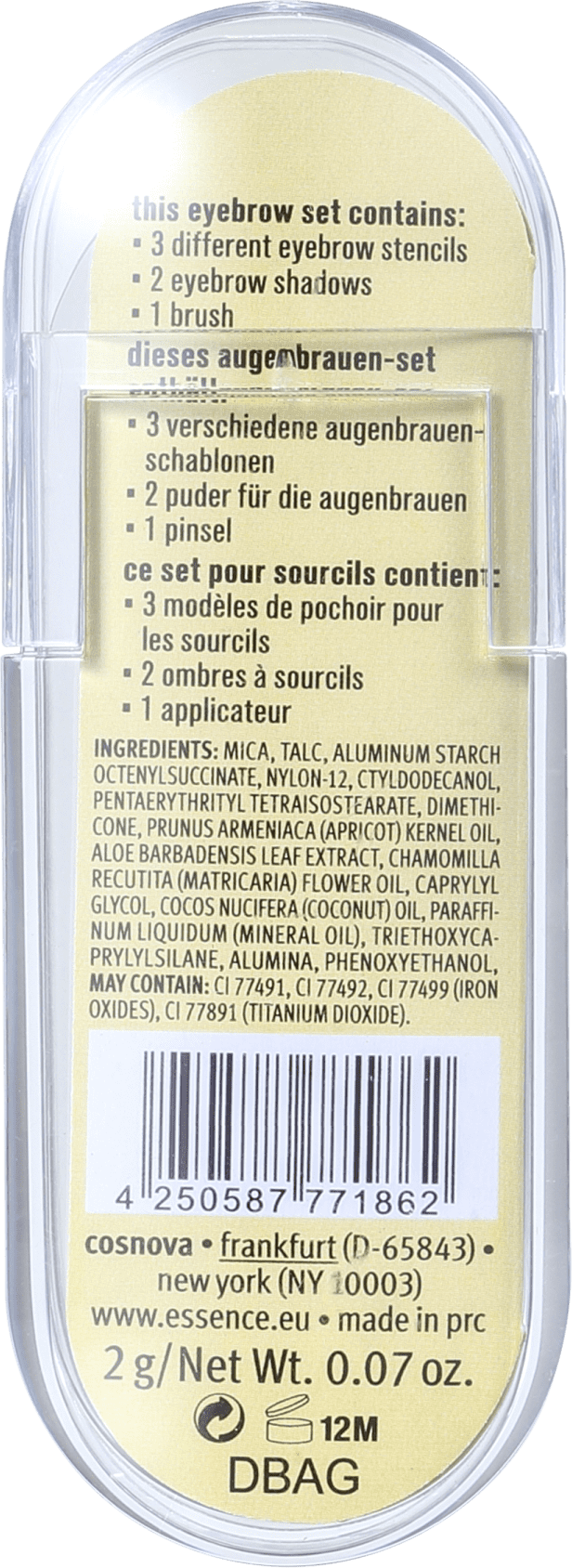 Essence Eyebrow Styling Set 02 Natural Blonde Style - Paleta para Sobrancelha 2g