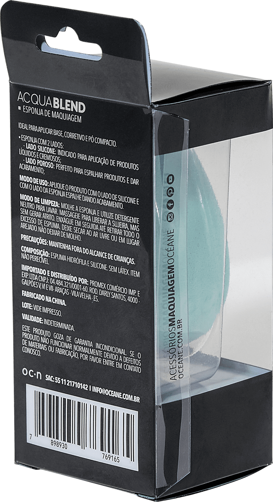 Océane Acqua Blend - Esponja para Maquiagem