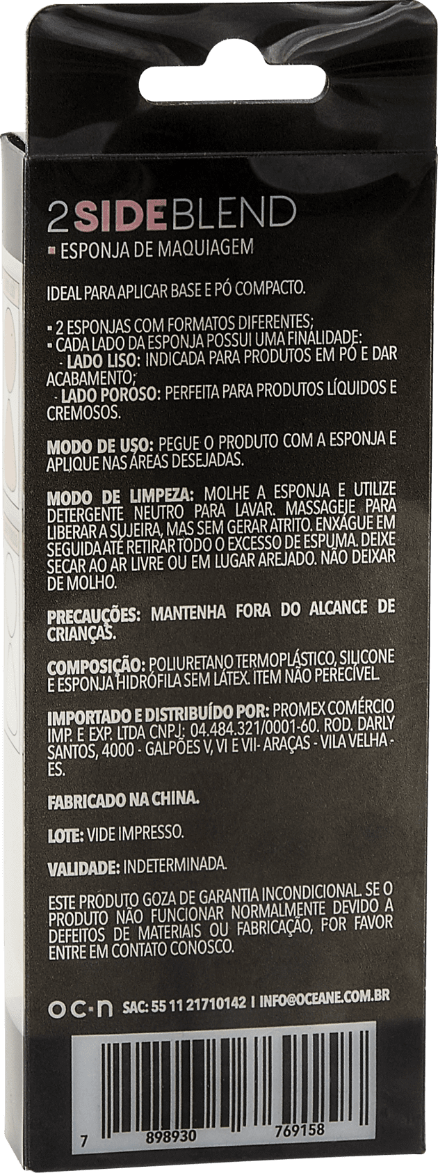 Océane 2 Side Blend - Esponja para Maquiagem (2 Unidades)