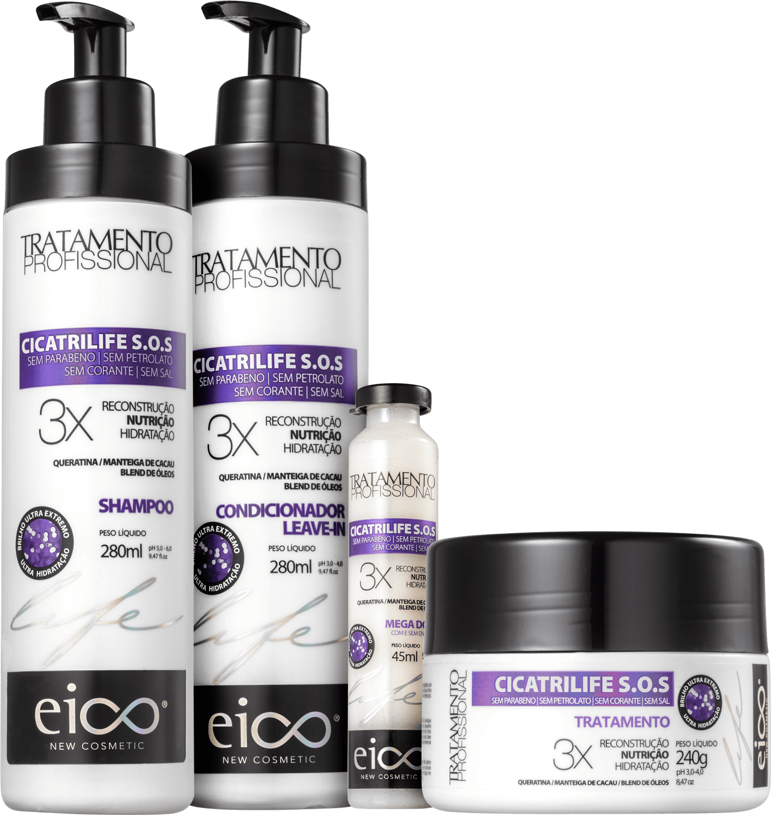 Kit Eico Life Cicatrilife S.O.S. Full (4 Produtos)