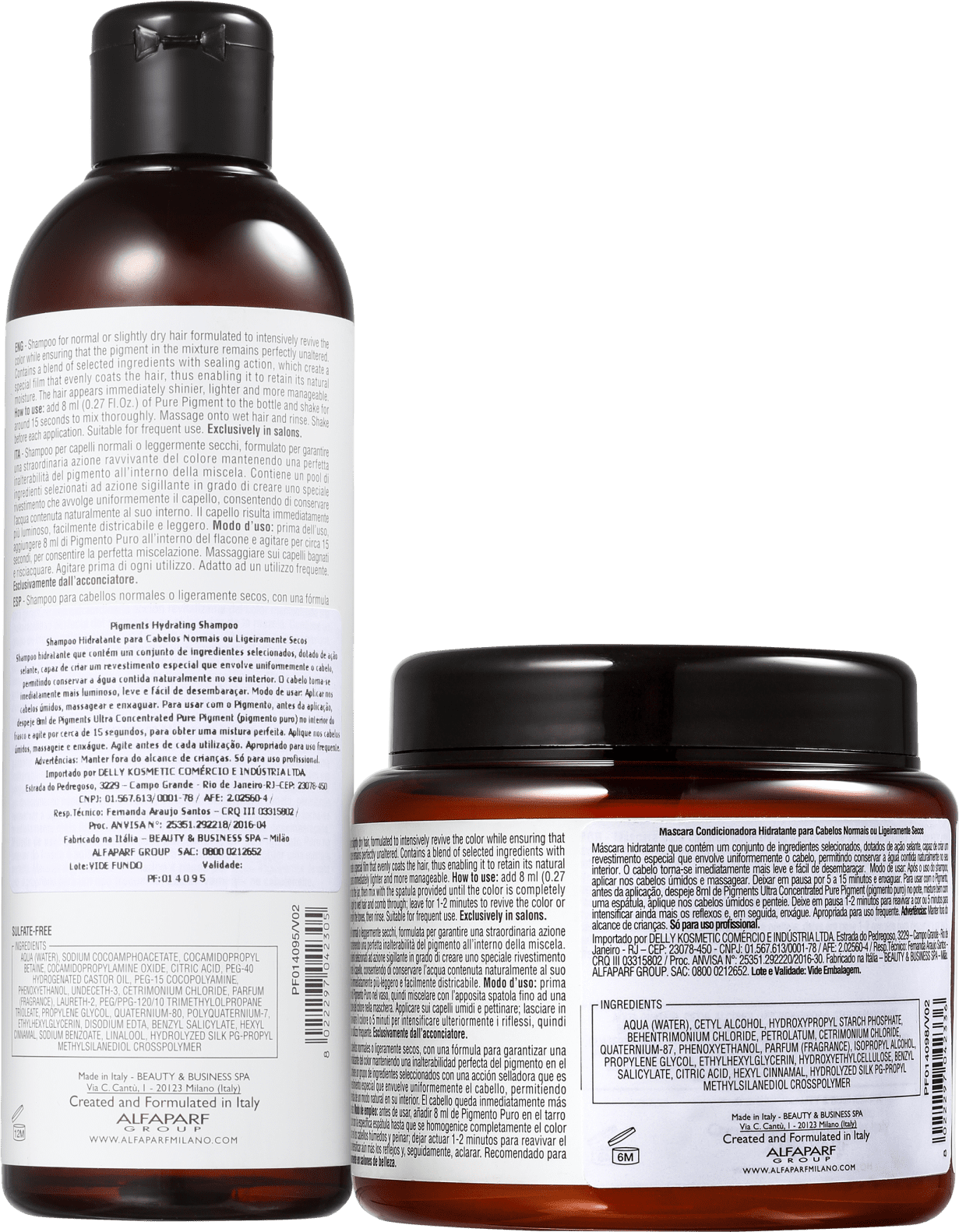 Kit Alfaparf Pigments Hydrating Duo (2 Produtos)