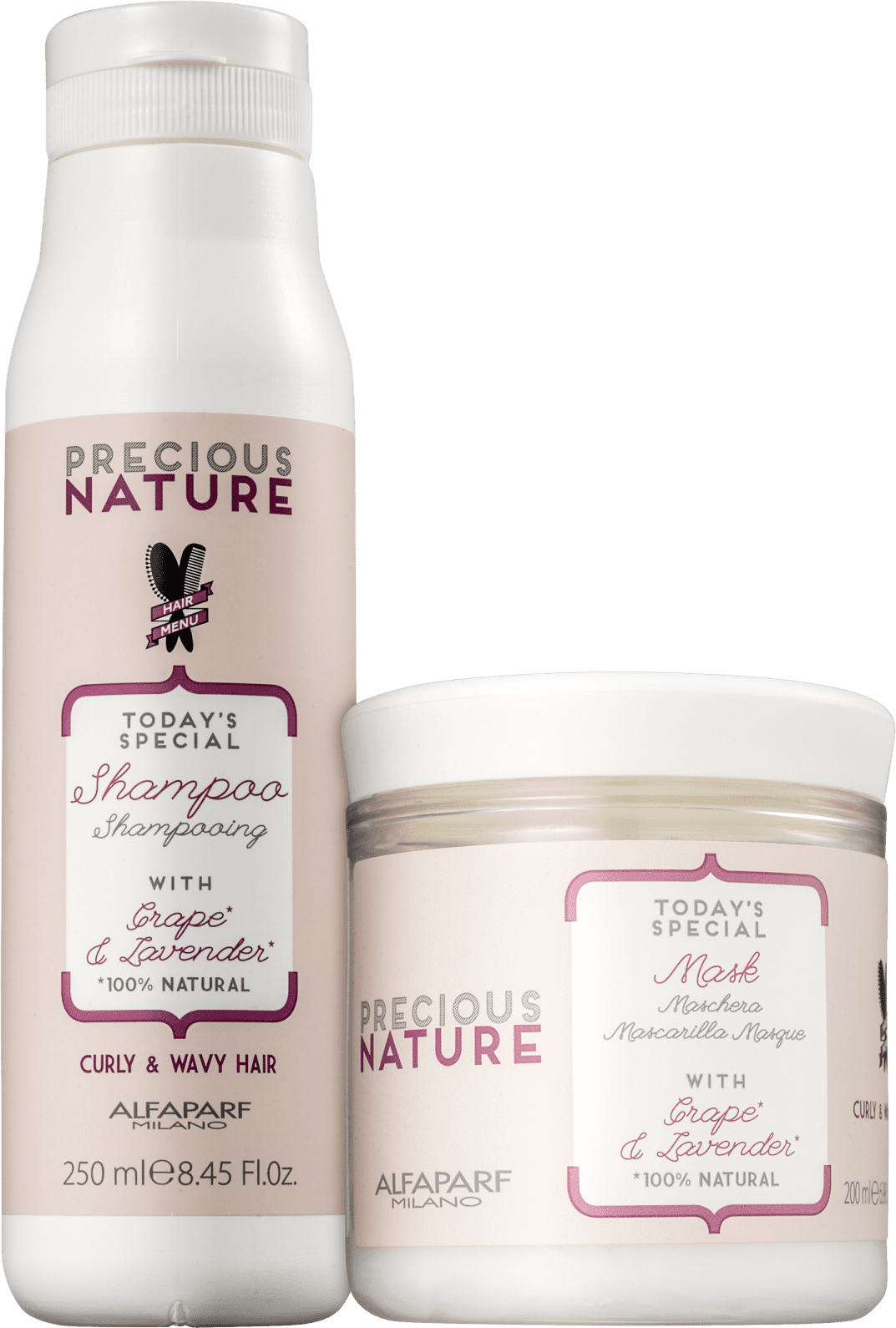 Kit Alfaparf Precious Nature Curly & Wavy Hair Duo (2 Produtos)