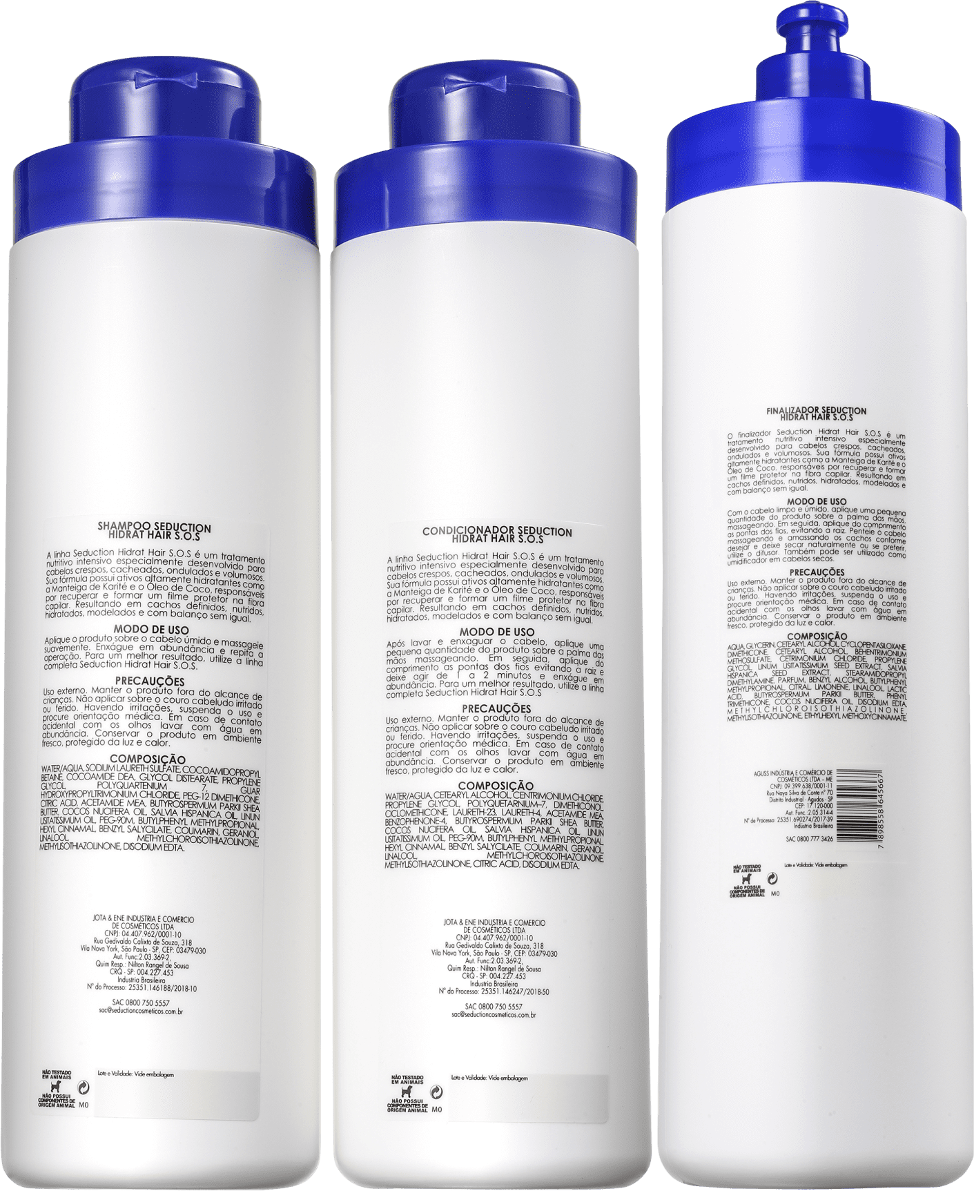 Kit Eico Seduction Hidrat Hair SOS Trio (3 Produtos)