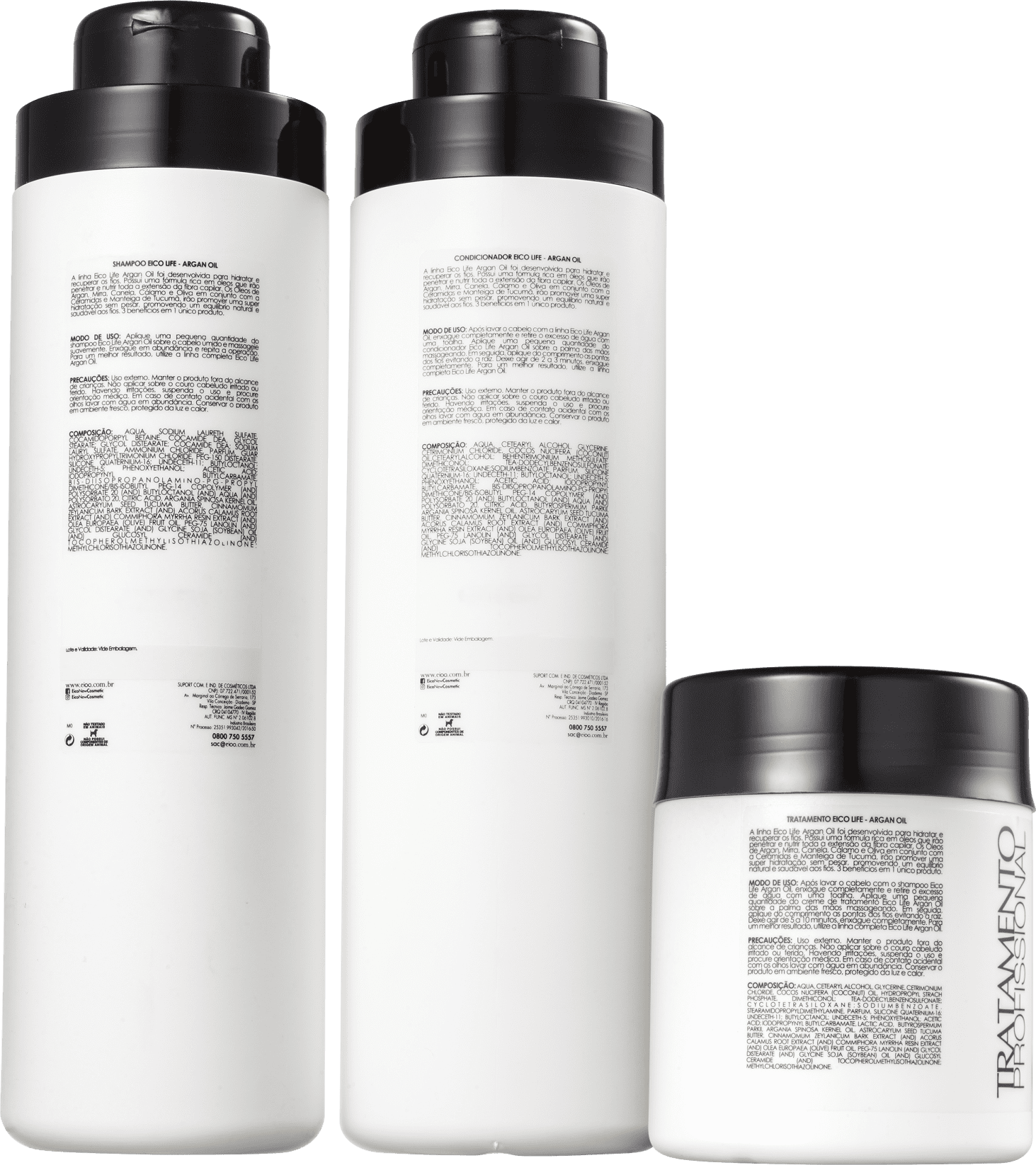 Kit Eico Life Argan Oil Trio (3 Produtos)