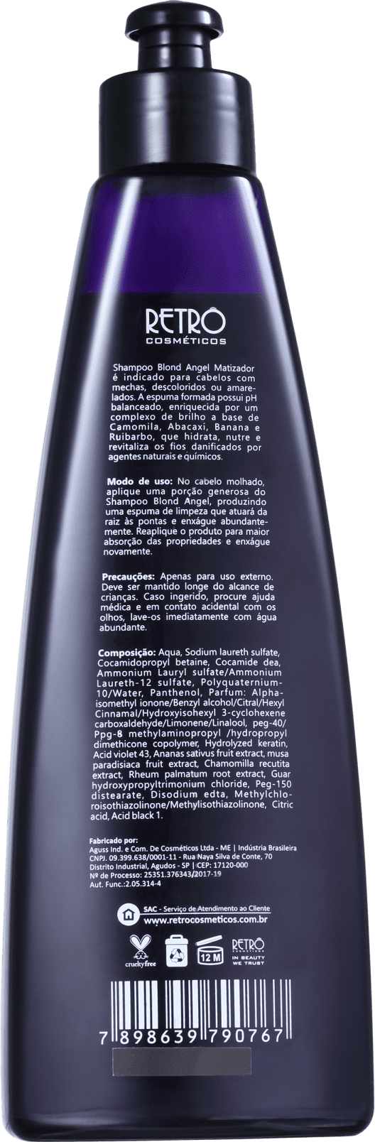 Retrô Cosméticos Blond Angel - Shampoo Matizador 300ml