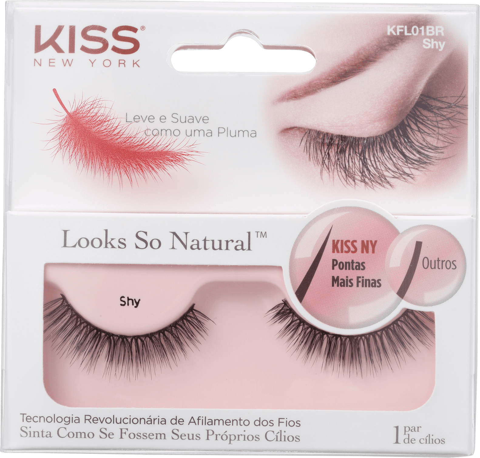 Kiss New York Looks So Natural Shy - Cílios Postiços 2g