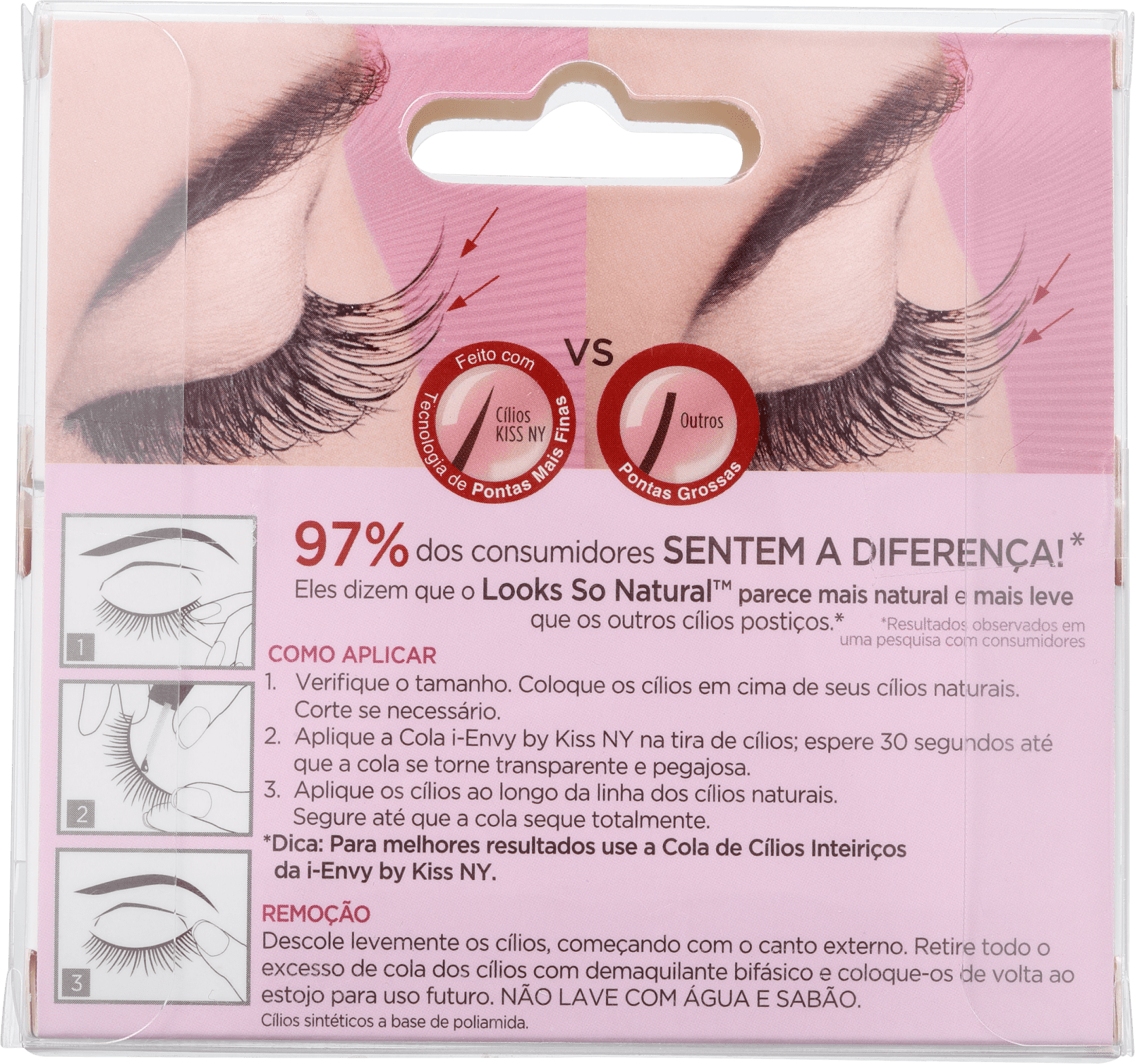 Kiss New York Looks So Natural Flirty - Cílios Postiços 2g