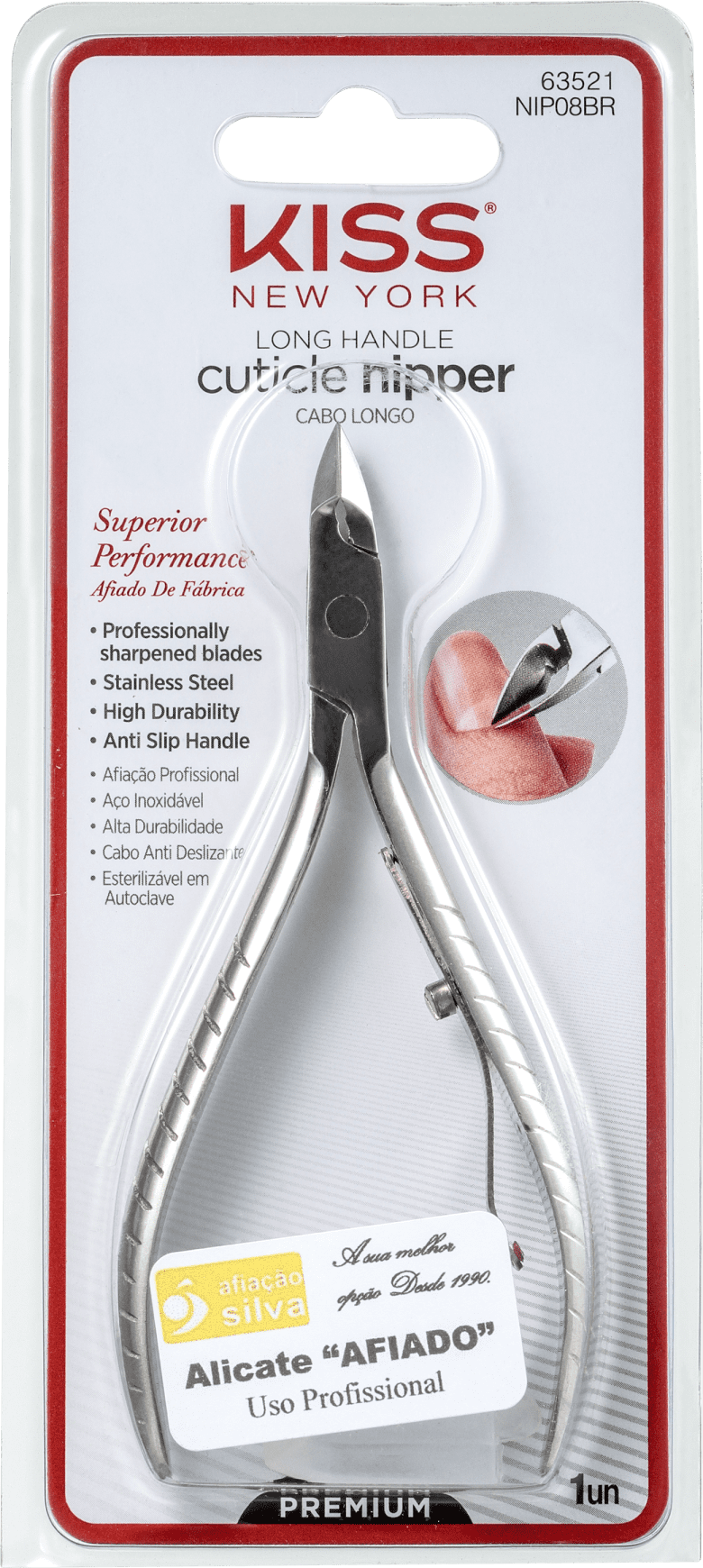 Kiss New York Nipper Long Handle - Alicate de Cutículas 40g