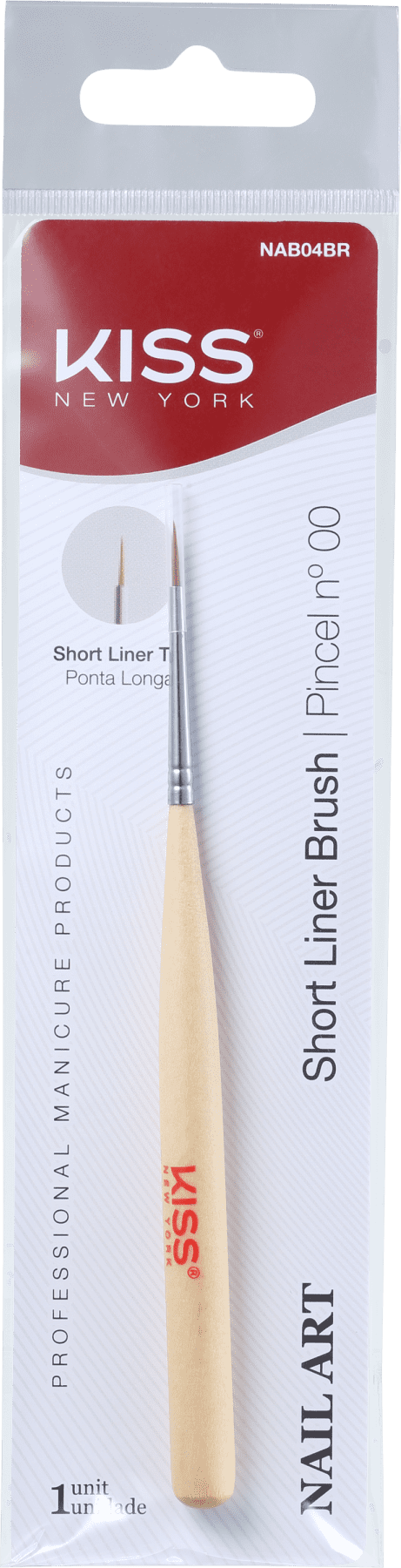 Kiss New York Nail Art Short Lines - Pincel para Unhas 4g