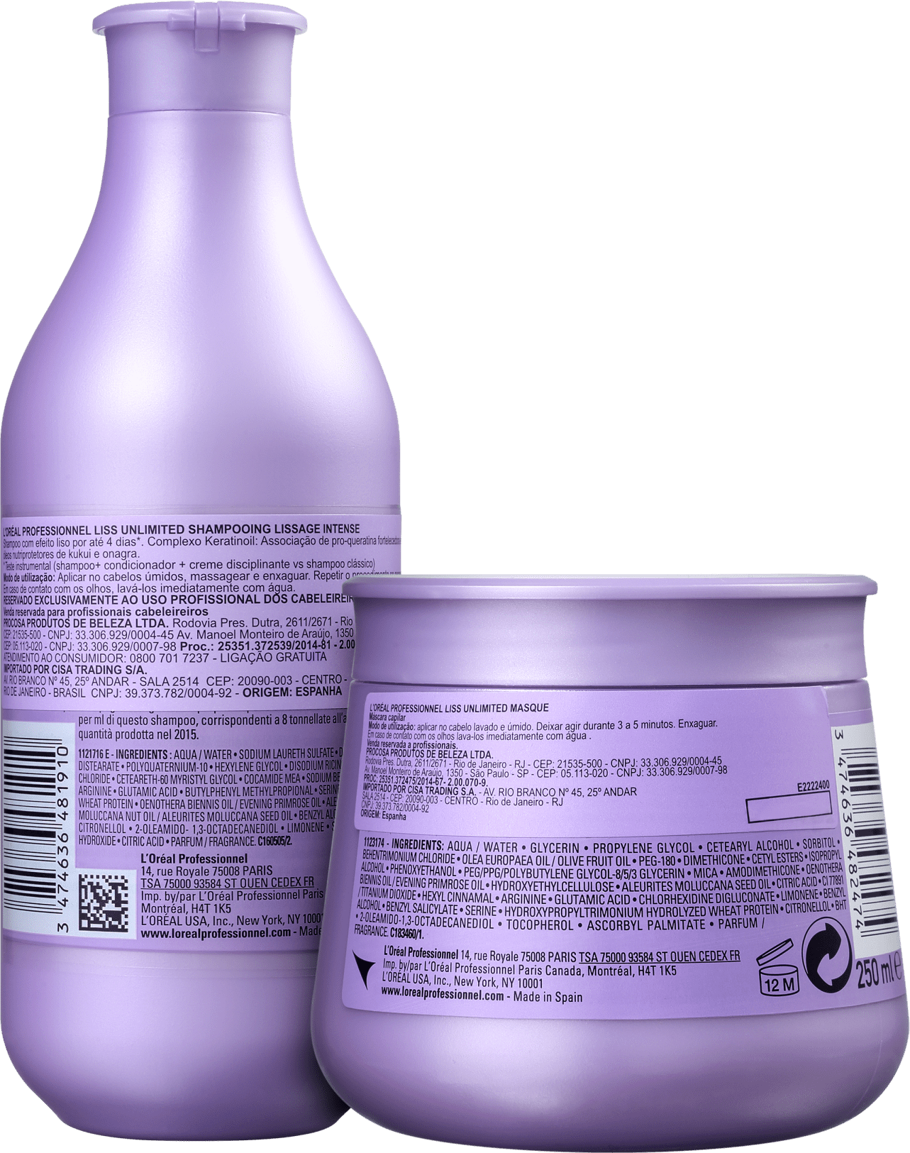 Kit L’Oréal Professionnel Liss Unlimited Treat (2 Produtos)