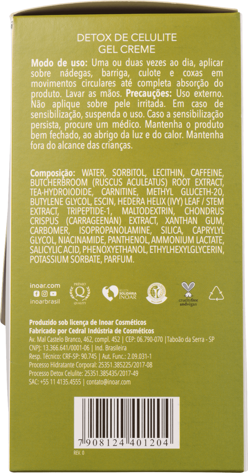 Kit Inoar Dermo Sabrina Sato Cuidados com o Corpo (2 Produtos)
