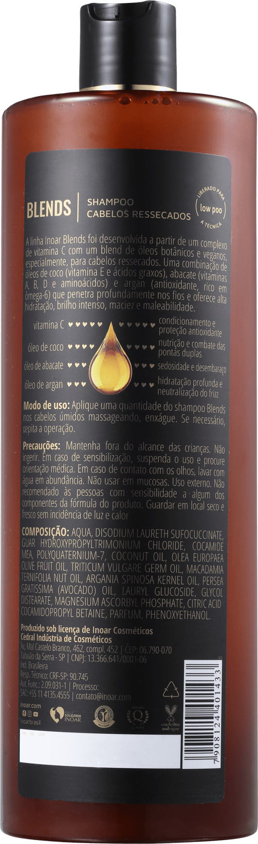 Inoar Coleção Blends - Shampoo 1000ml