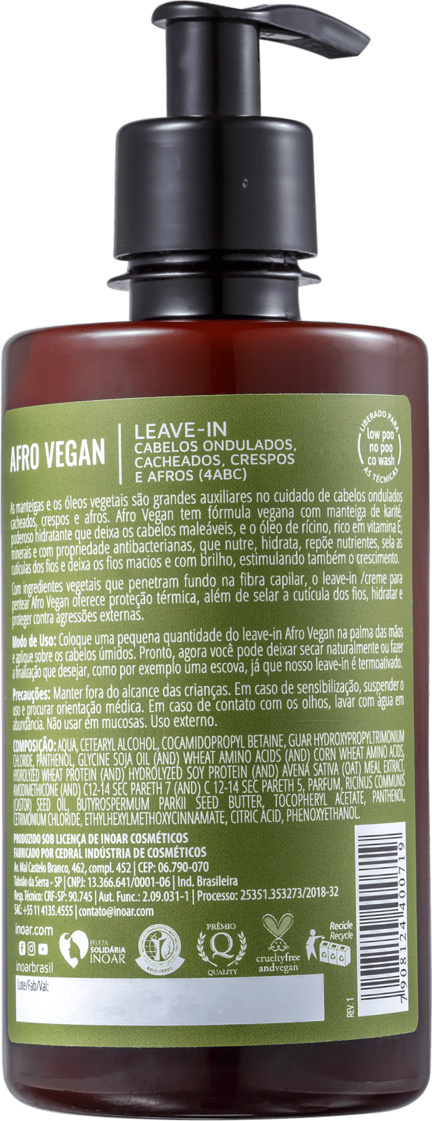 Leave-in Afro Vegan 300ml