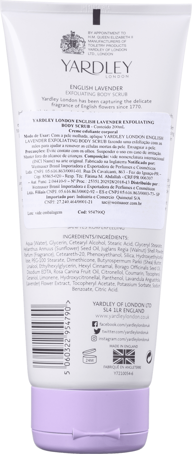 Yardley English Lavender - Esfoliante Corporal 200ml