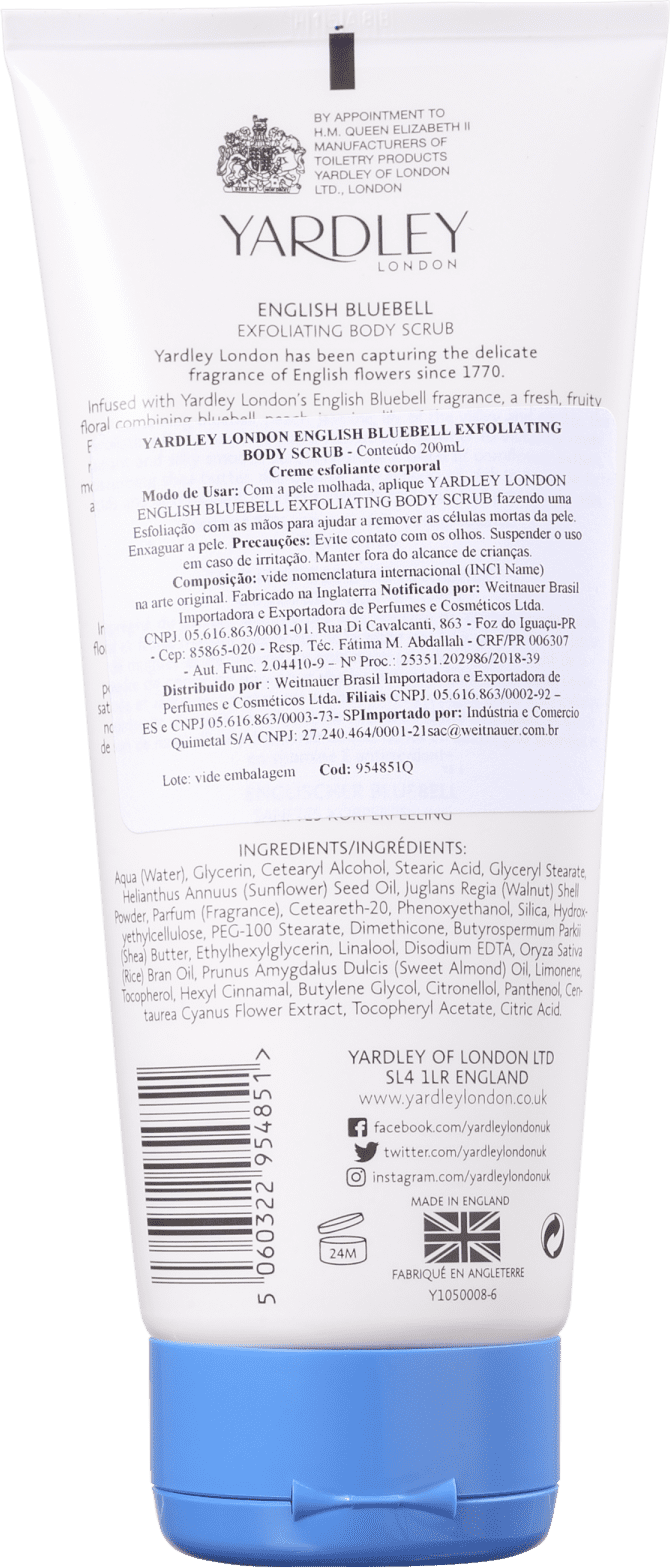 Yardley English Bluebell - Esfoliante Corporal 200ml