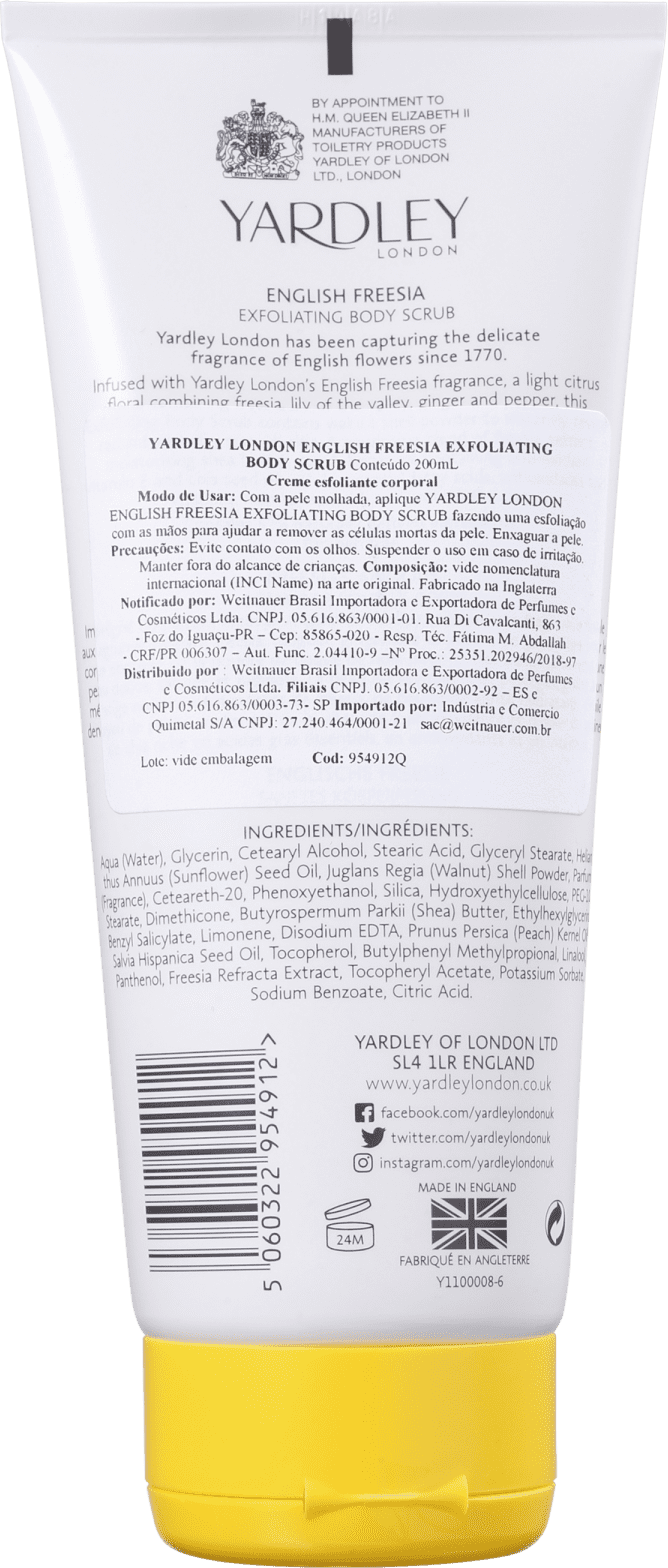 Yardley English Freesia - Esfoliante Corporal 200ml