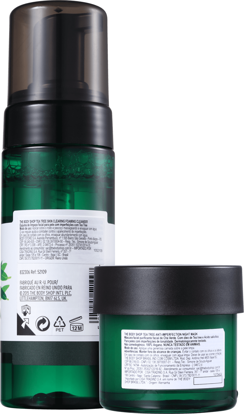 Kit The Body Shop Tea Tree Clearing Noite (2 Produtos)