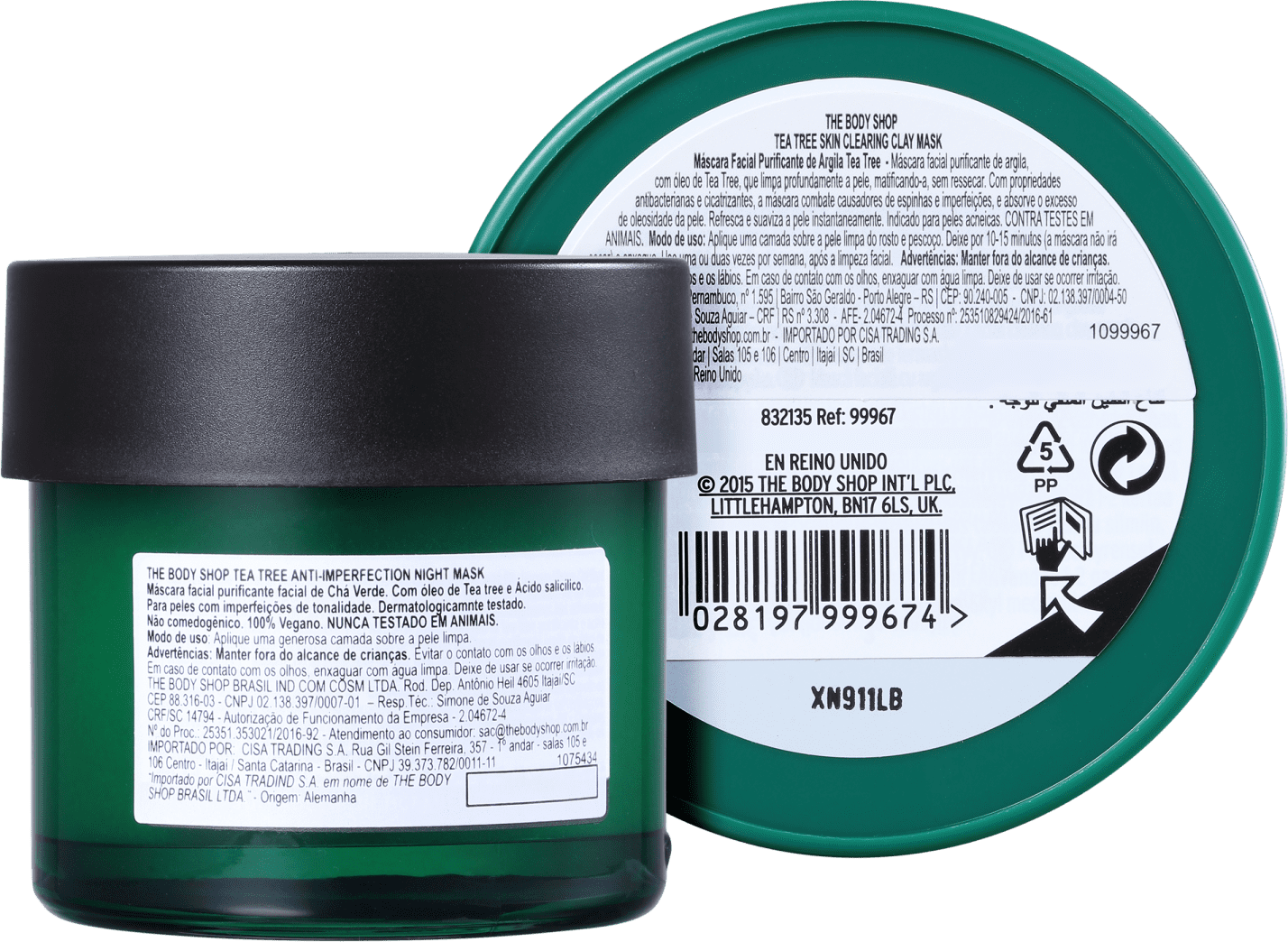 Kit The Body Shop Tea Tree Máscaras (2 Produtos)