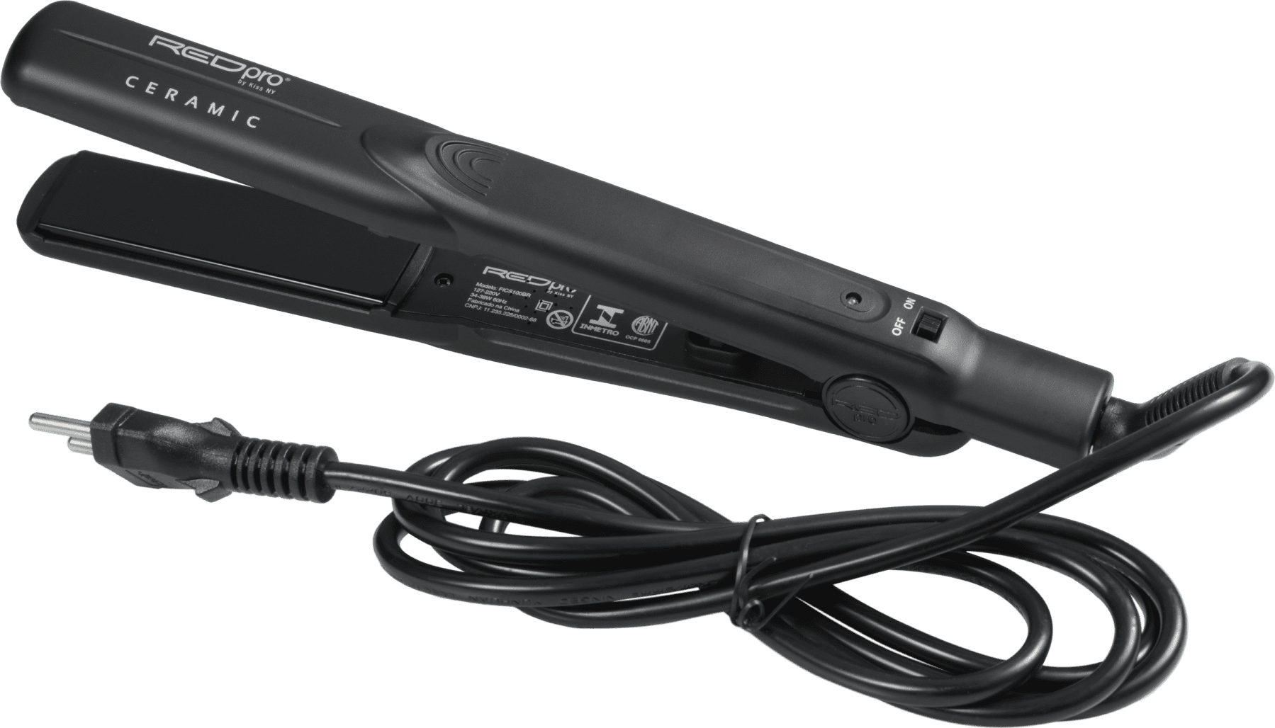 Kiss New York Red Pro Ceramic Styler - Prancha de Cabelo 335g