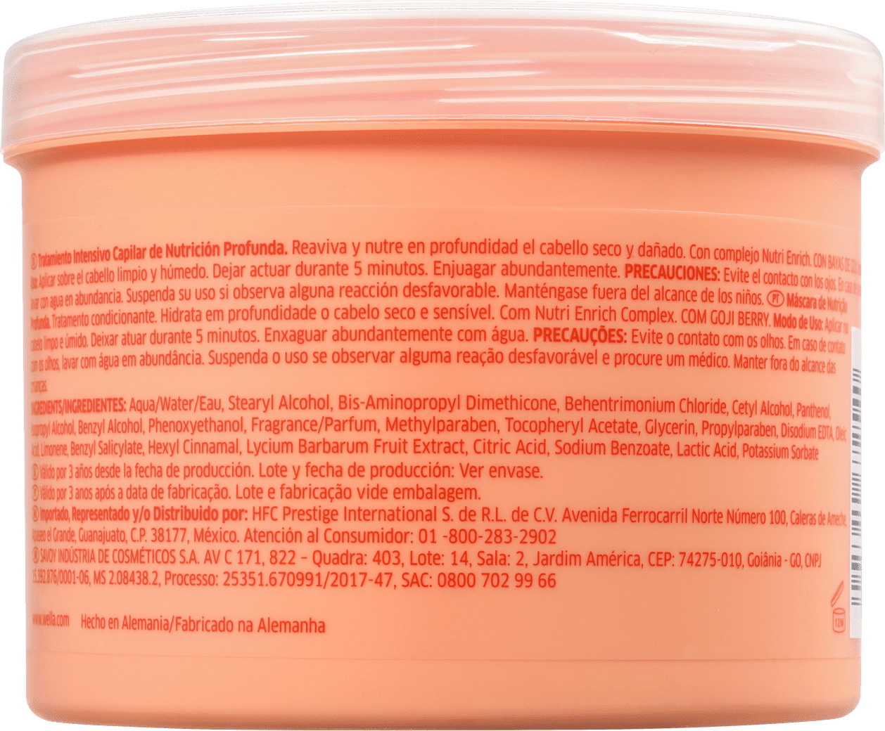 Wella Professionals Invigo Nutri-Enrich - Máscara de Nutrição 500ml