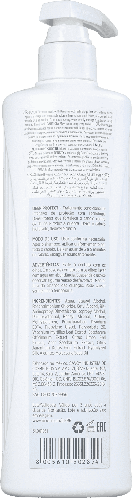 Nioxin Deep Protect Density - Máscara Capilar 500ml