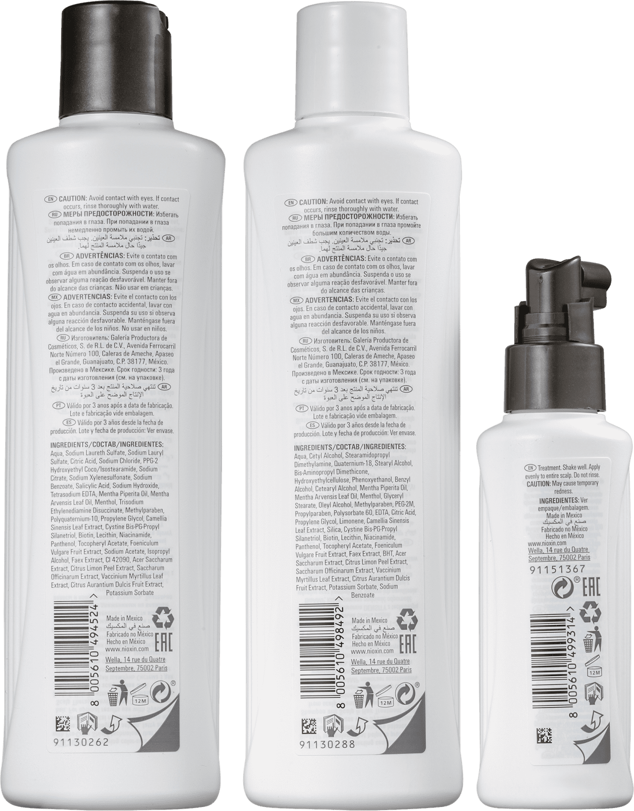 Kit Nioxin System 3 (3 Produtos)