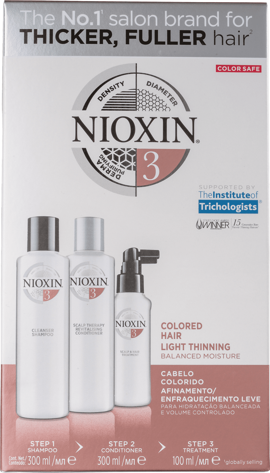 Kit Nioxin System 3 (3 Produtos)