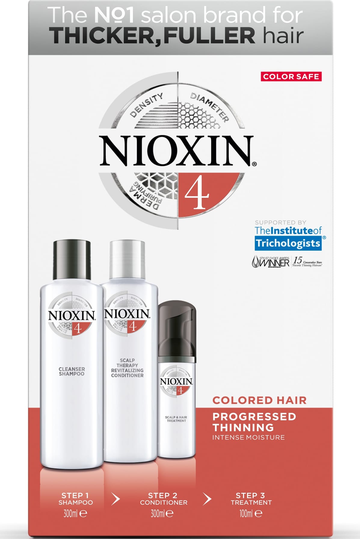 Nioxin Sistema 4 - Kit de Tratamento Loyalty - Grande (3 produtos)