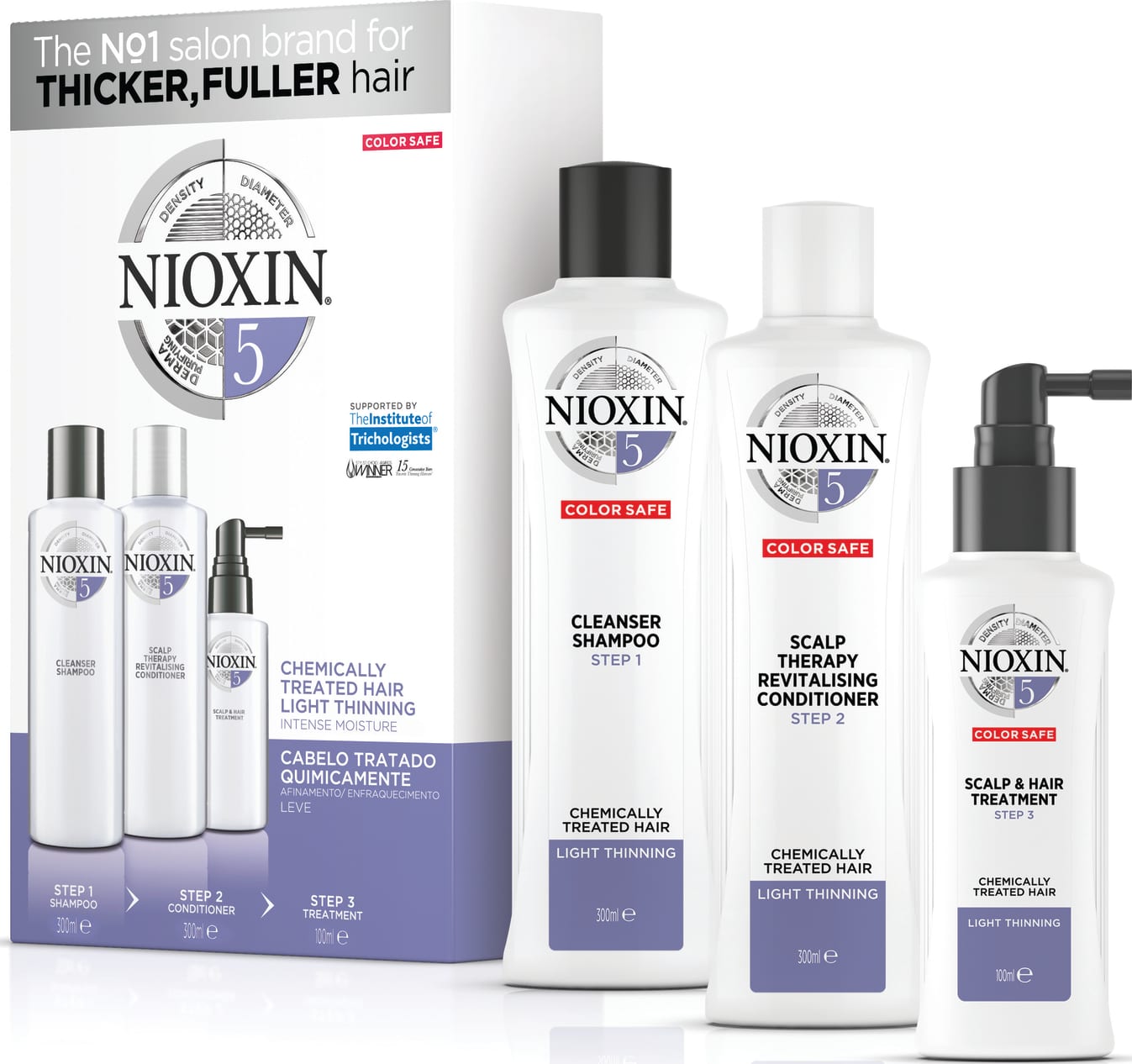 Nioxin Sistema 5 - Kit De Tratamento Loyalty - Grande (3 produtos)
