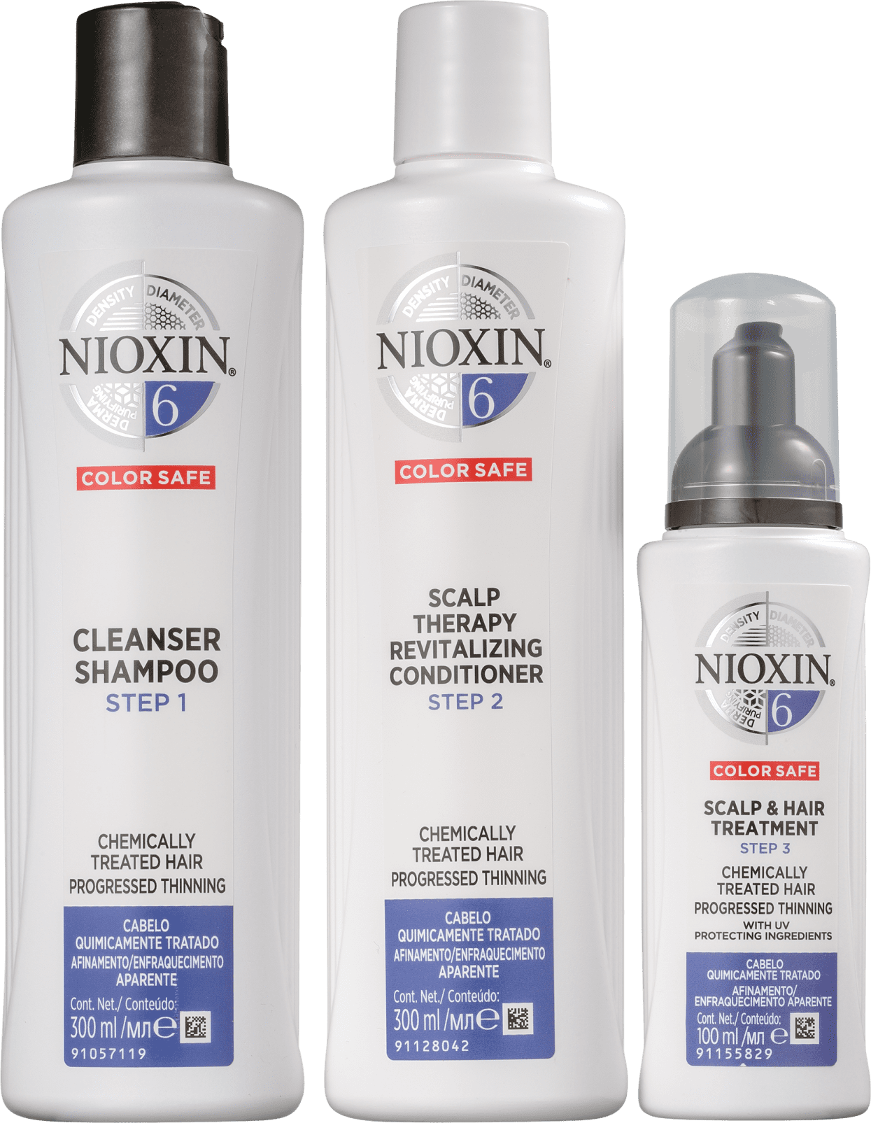 Nioxin Sistema 6 - Kit De Tratamento Loyalty - Grande (3 produtos)