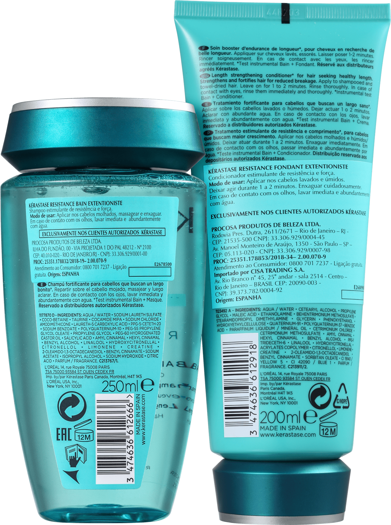 Kit Kérastase Résistance Extentioniste Bain Fondant (2 Produtos)