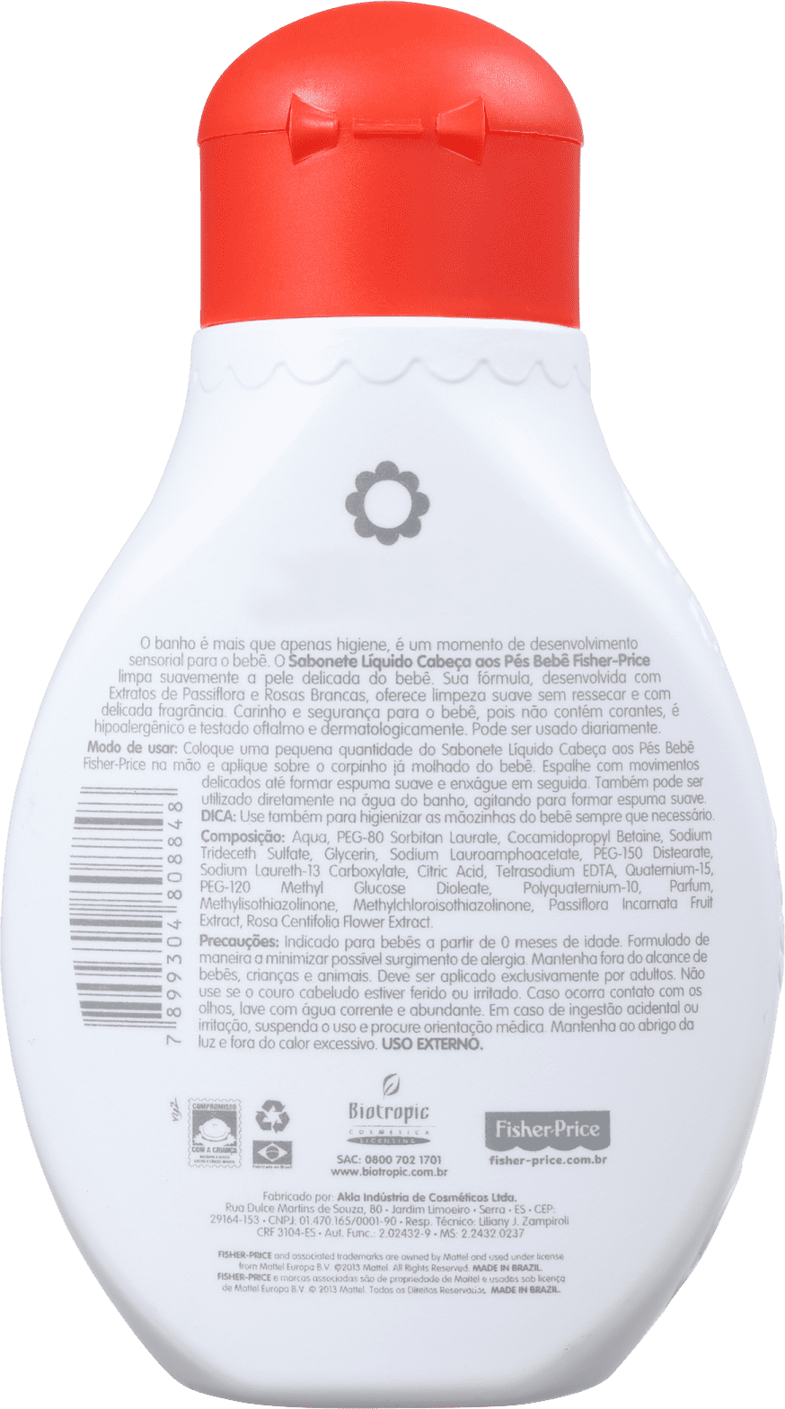 Fisher-Price Bebê Cabeça aos Pés - Sabonete Líquido 200ml