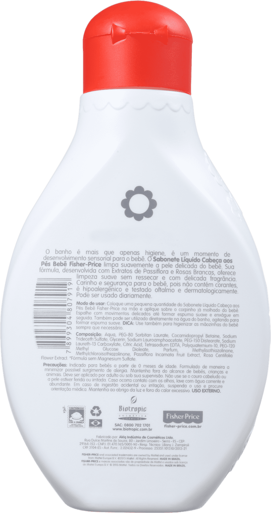Fisher-Price Bebê Cabeça aos Pés - Sabonete Líquido 400ml