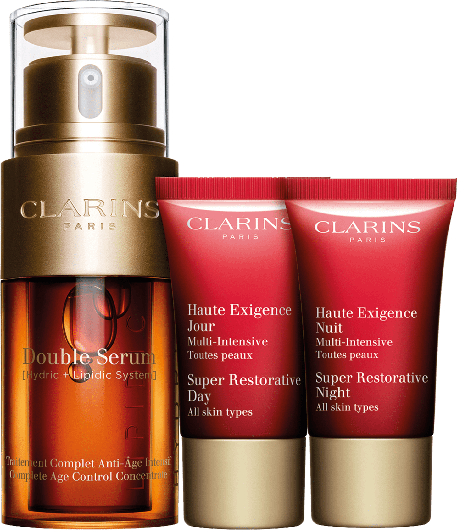Kit Clarins Double Serum Super Restorative (3 Produtos)