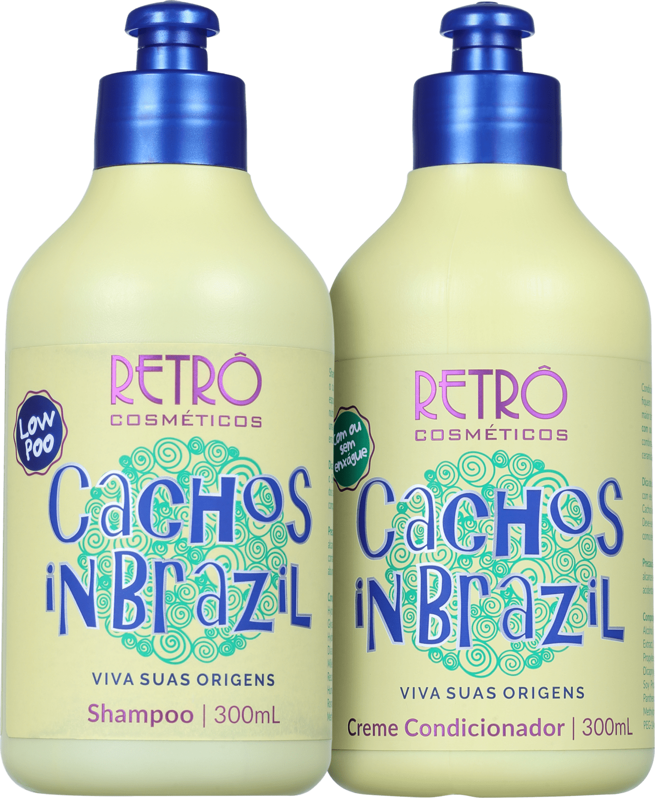 Kit Retrô Cosméticos Cachos In Brazil Duo (2 Produtos)