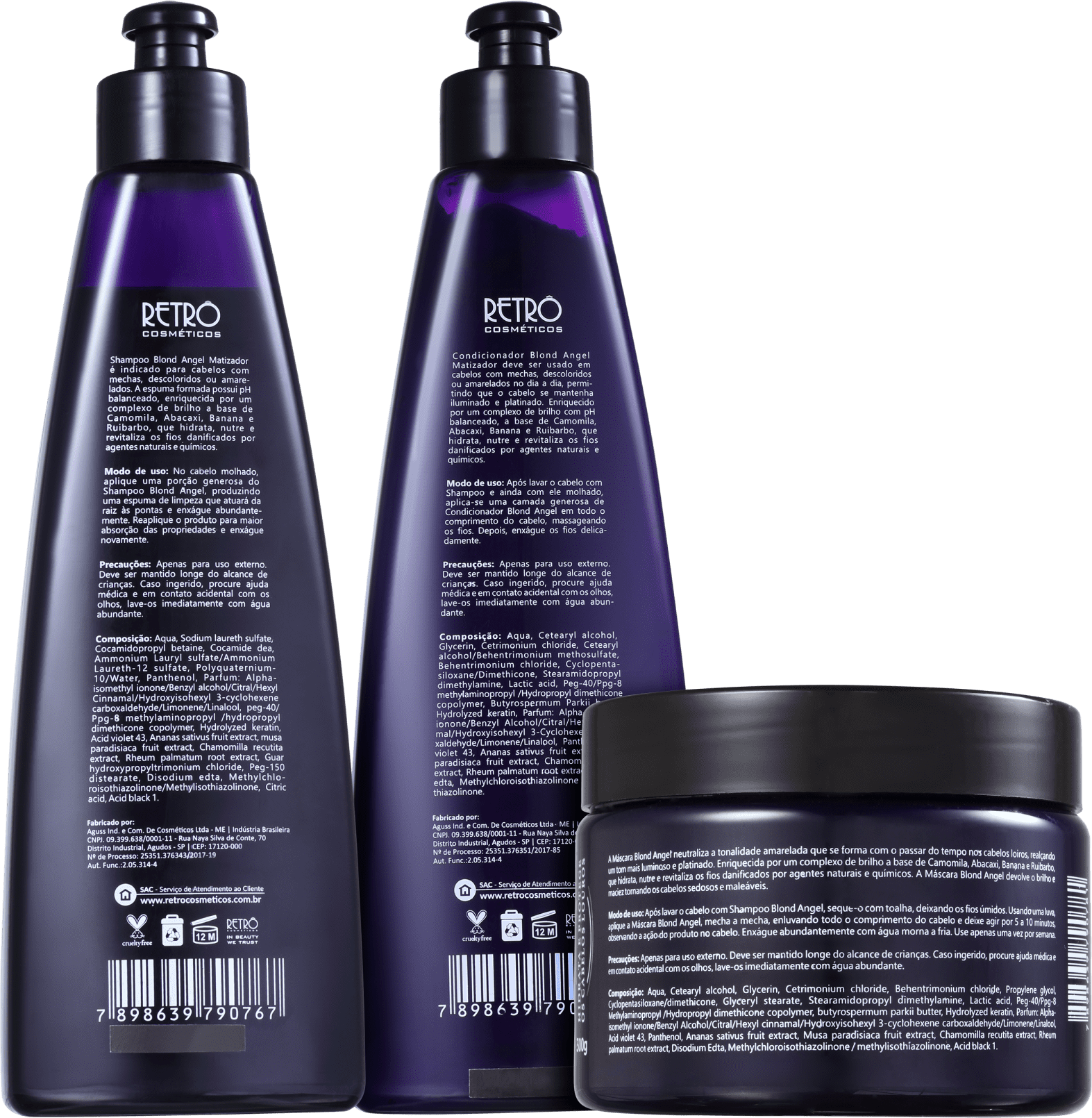 Kit Retrô Cosméticos Blond Angel Trio (3 Produtos)
