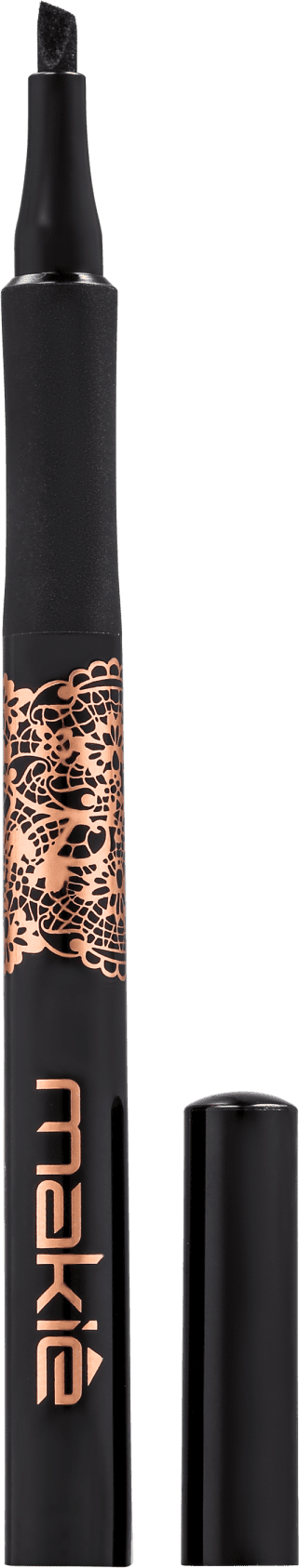 Makiê Precision Liner Slanted Tip - Caneta Delineadora Chanfrada Preta 1ml