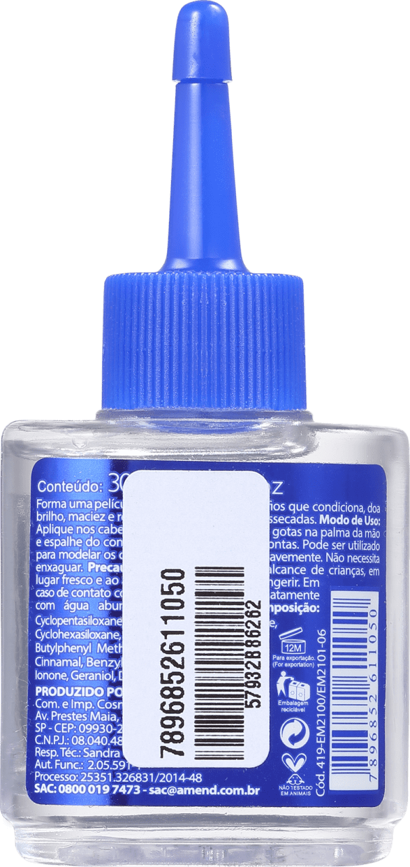 Amend Gold Black Nutritivo Ultra - Reparador de Pontas 30ml