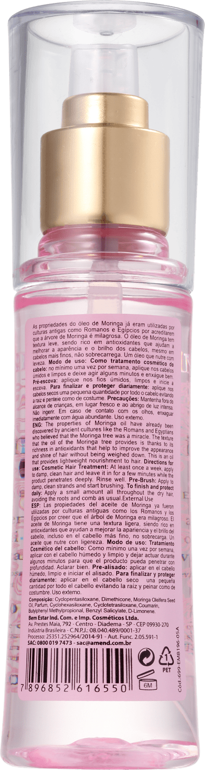 Amend Millenar Oil - Óleo de Moringa 90ml