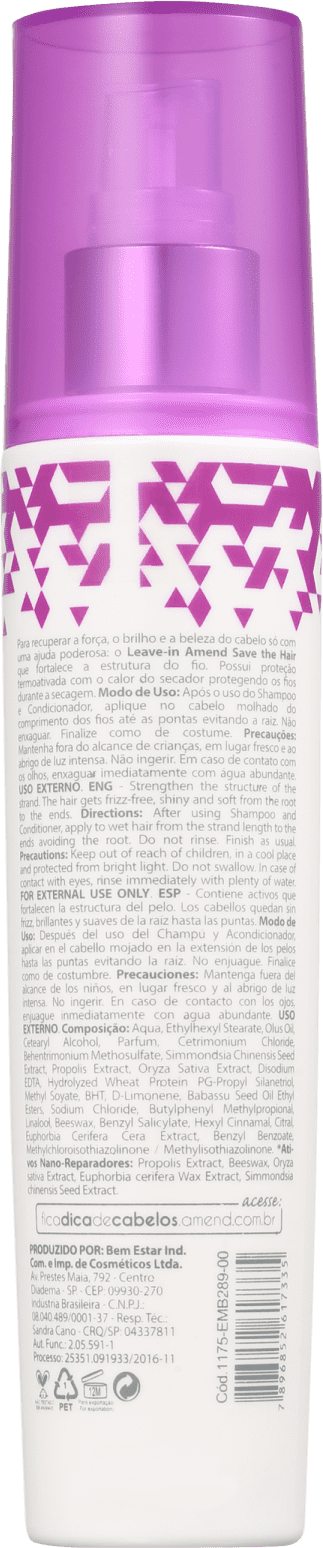 Amend #Ficaadica Save The Hair - Leave-in 110ml