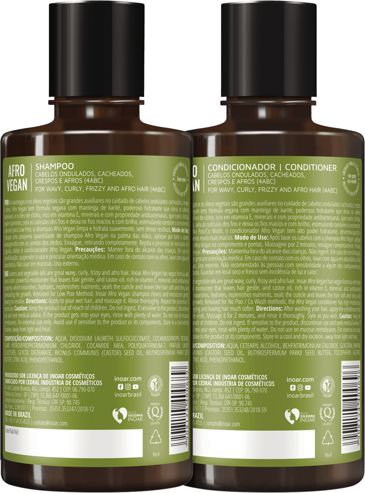 Kit Inoar Afro Vegan Duo (2 Produtos)