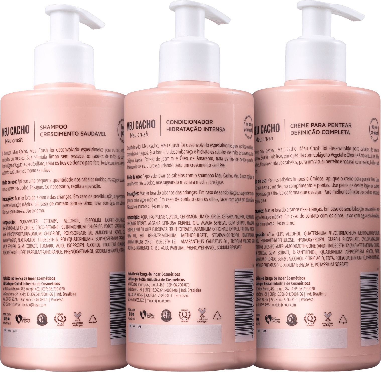 Kit Inoar Meu Cacho, Meu Crush Trio (3 Produtos)
