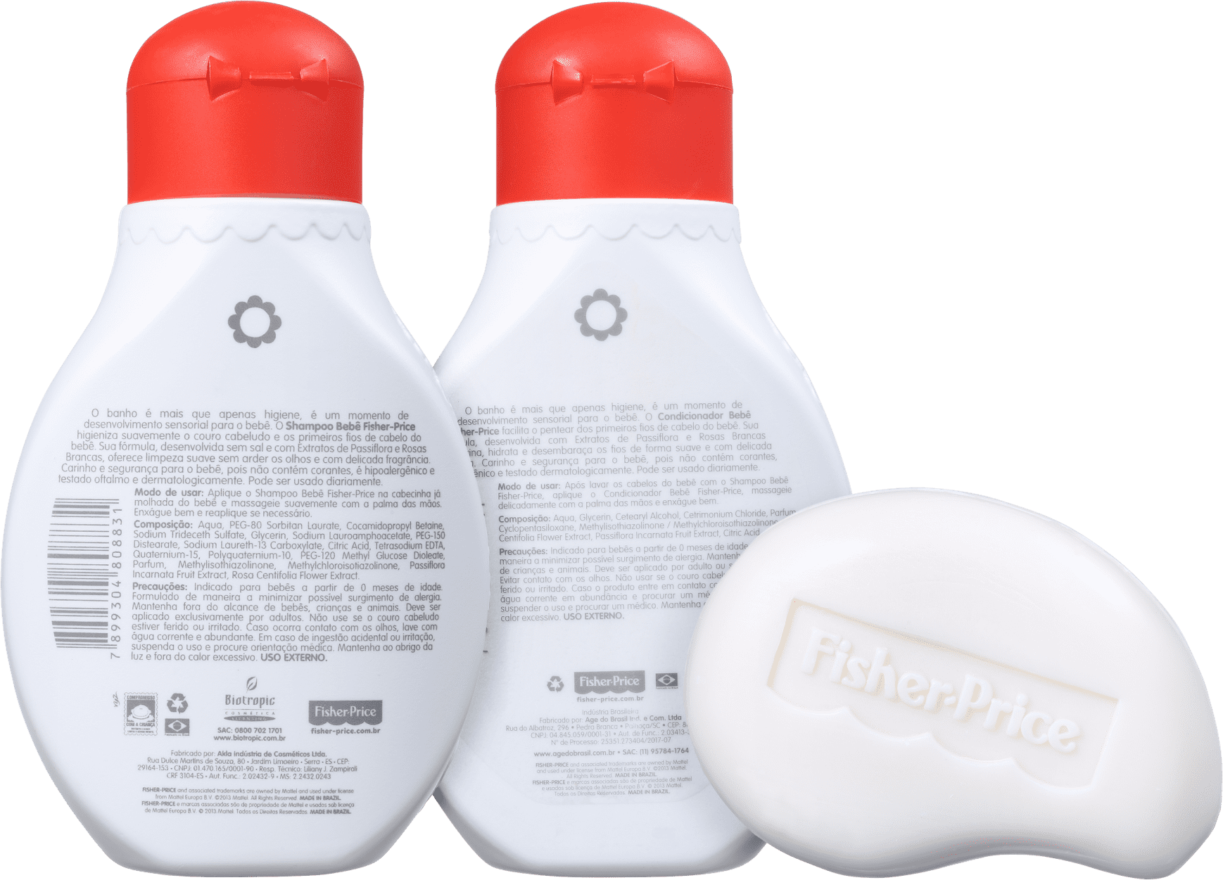 Kit Fisher-Price Bebê Banho Completo (3 Produtos)