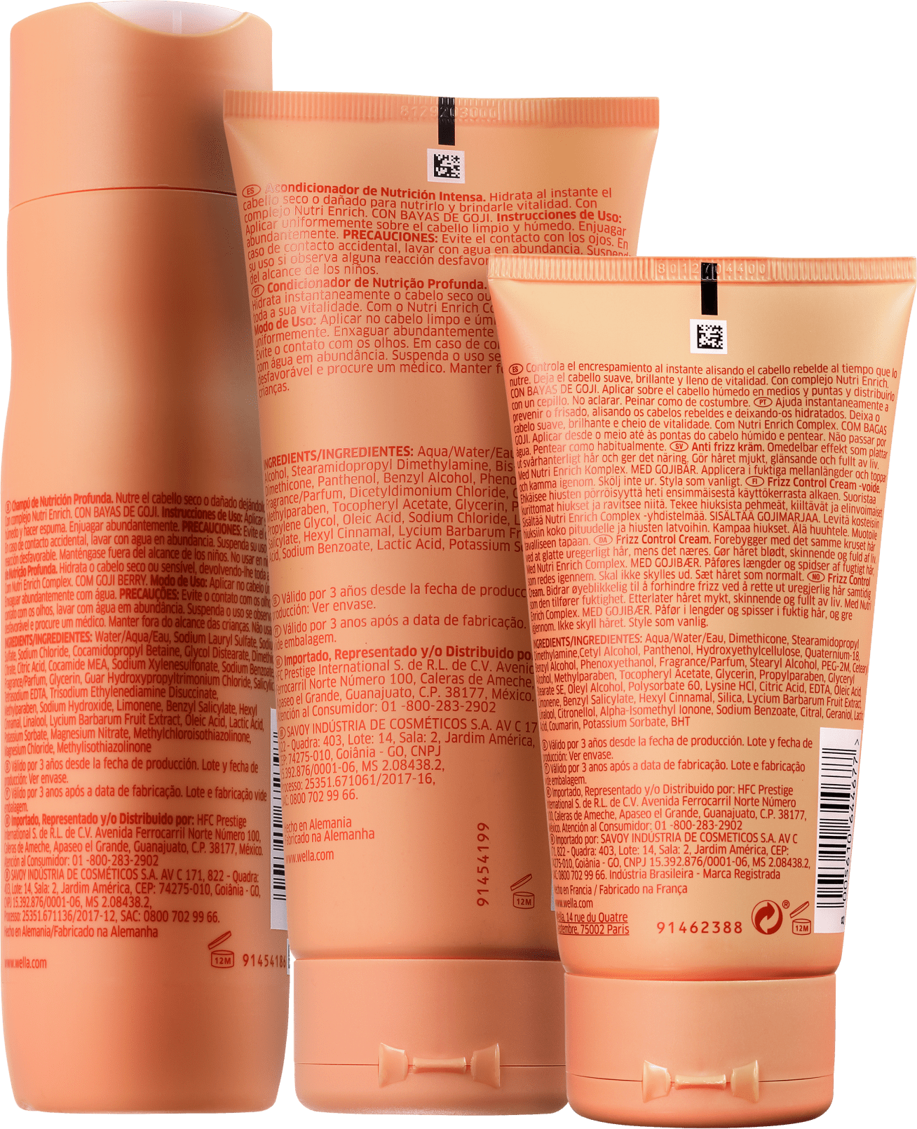 Kit Wella Professionals Invigo Nutri-Enrich Frizz Control (3 Produtos)