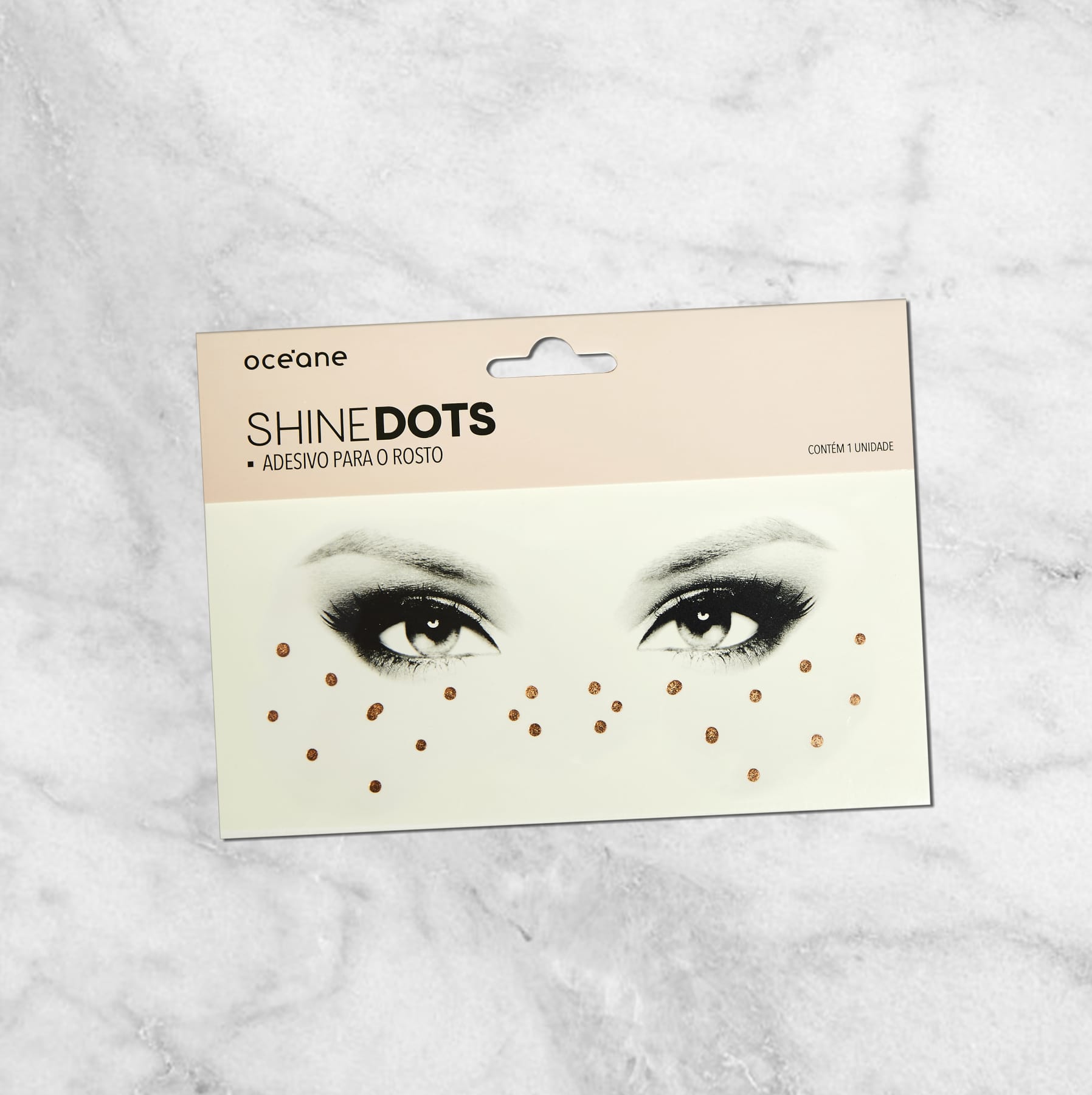 Shine Dots Dourado - Adesivos para o rosto SD2