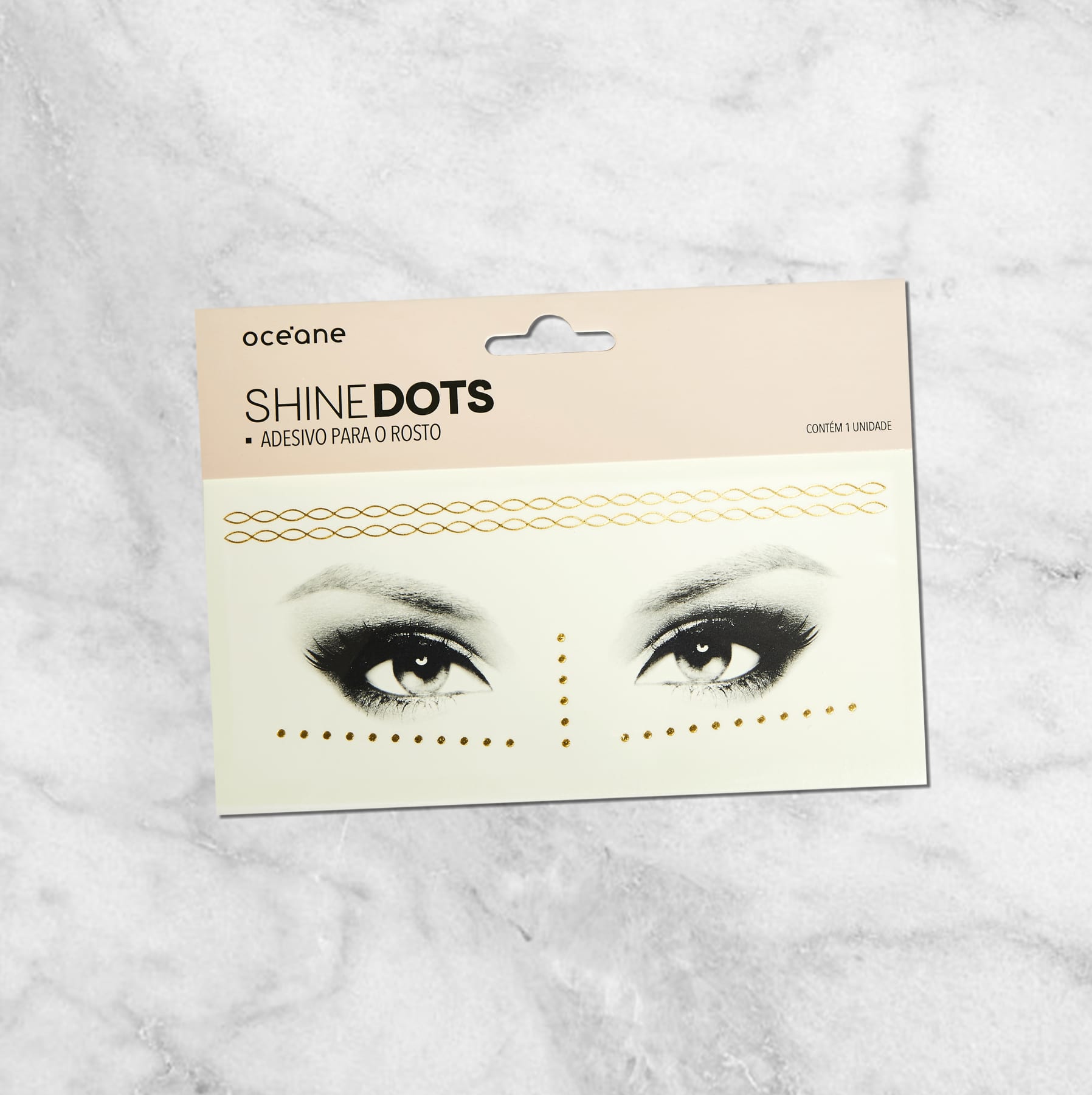 Shine Dots Dourado - Adesivos para o rosto SD5